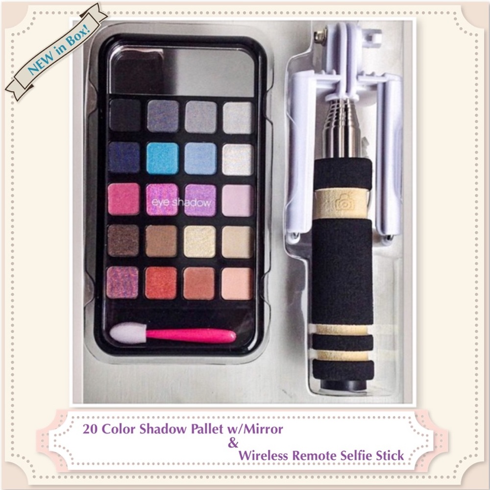 ⭐️3for$30! 🆕 20 Shadow Pallet + Wireless Selfie Stick NWT
